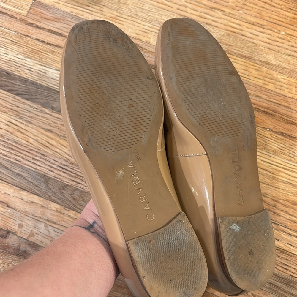 Carvela KURT GEIGER REBEL LOAFER BLUSH PATENT CHAIN size 36.5 US 6.5 - Picture 7 of 10